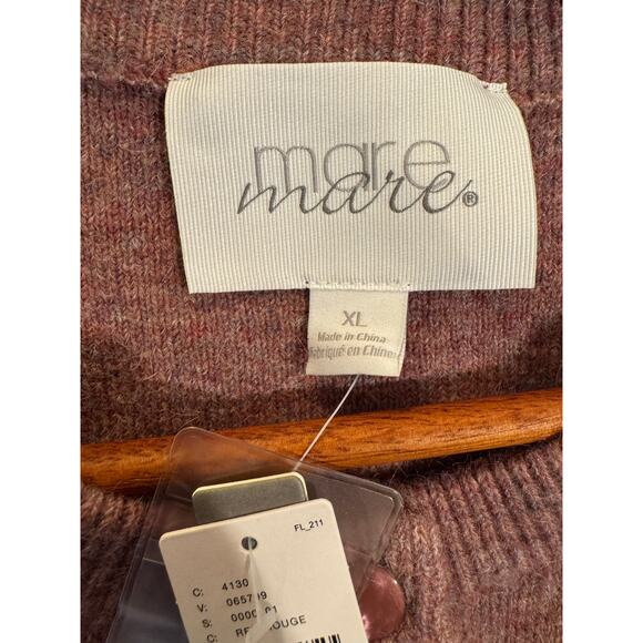 Anthropologie NWT Mare Mare Long-Sleeve Button Front Sweater Mini Dress XL - Picture 6 of 8